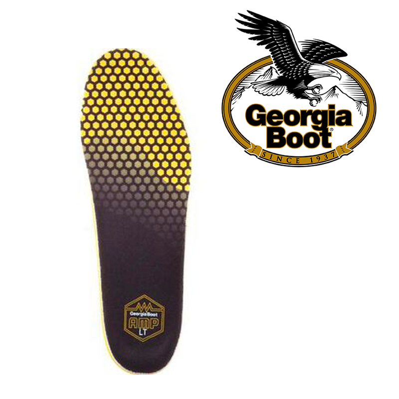 GEORGIA BOOT AMP LT Arbeitsstiefel – Wasserdicht, Keilabsatz, Größe 42, Braun (Mokassin-Toe)