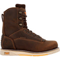 GEORGIA BOOT Bota de trabajo impermeable de 8 pulgadas con cuña AMP LT para hombre GB00593