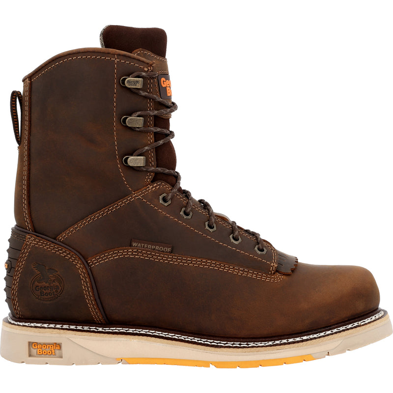 GEORGIA BOOT Men's Georgia Boot AMP LT Wedge 8 Inch Waterproof Work Boot GB00593