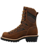 GEORGIA BOOT Men's 8 Inch LTX Logger Composite Toe Waterproof Work Boot GB00617