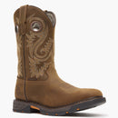 GEORGIA BOOT Men's CARBO-TEC FLX Soft Toe Waterproof  Work Boot, Brown