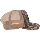 HOOEY Black Lab Dog Patch Trucker Cap, Camo