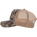 HOOEY Black Lab Dog Patch Trucker Cap, Camo