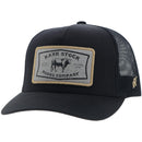 HOOEY Rank Stock Patch Logo Trucker Cap, Black