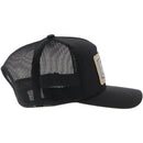 HOOEY Rank Stock Patch Logo Trucker Cap, Black