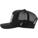 HOOEY Rank Stock Patch Logo Trucker Cap, Black