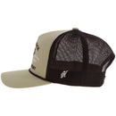 HOOEY Rank Stock Logo Trucker Cap, Brown