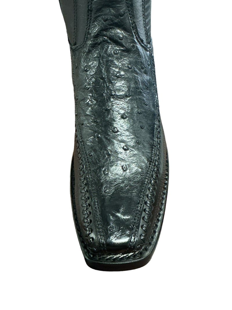 CUADRA Men's Leather Exotic Laser & Woven Narrow Square Toe CU802
