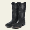 CUADRA Men's Stingray Square Toe Boot, Black