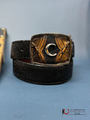 CUADRA Men's Mantarraya Belt Black