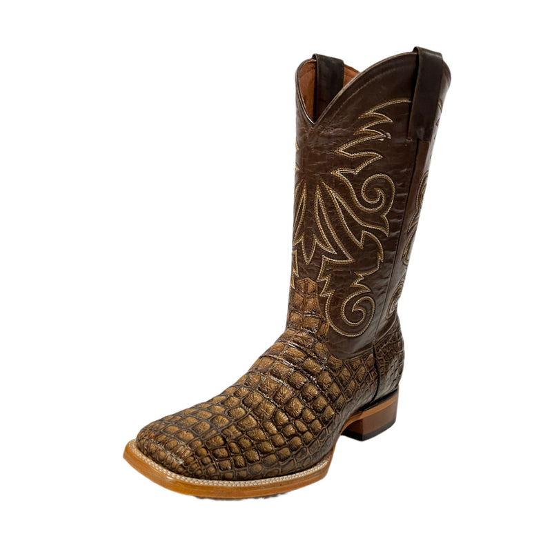 JAR BOOTS Men's Crocodile Square Toe Western Boot 2658