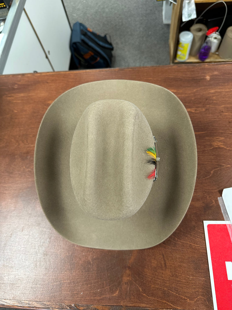 CUERNOS CHUECOS Men's 6X Durango Joan Wool Felt Cowboy Hat, Camel