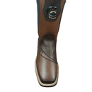 CUADRA Men's Genuine Bovine Leather Embroidery & Laser Square Toe CU984