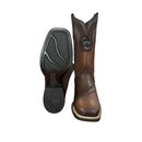 CUADRA Men's Genuine Bovine Leather Embroidery & Laser Square Toe CU984