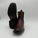 CUADRA Men's Fuscus Lomo Belly Leather Zipper & Elastic Square Toe Western Boot