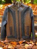 CUADRA Men's Zipper Lamb Leather Jacket JC229