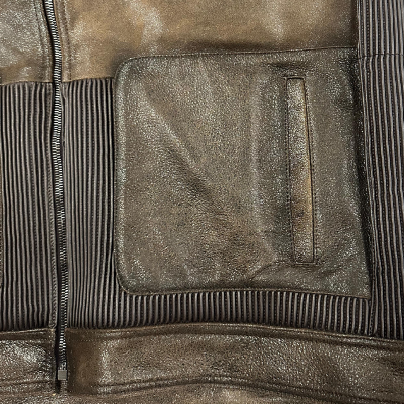 CUADRA Men's Zipper Vest Genuine Lamb Leather JC321