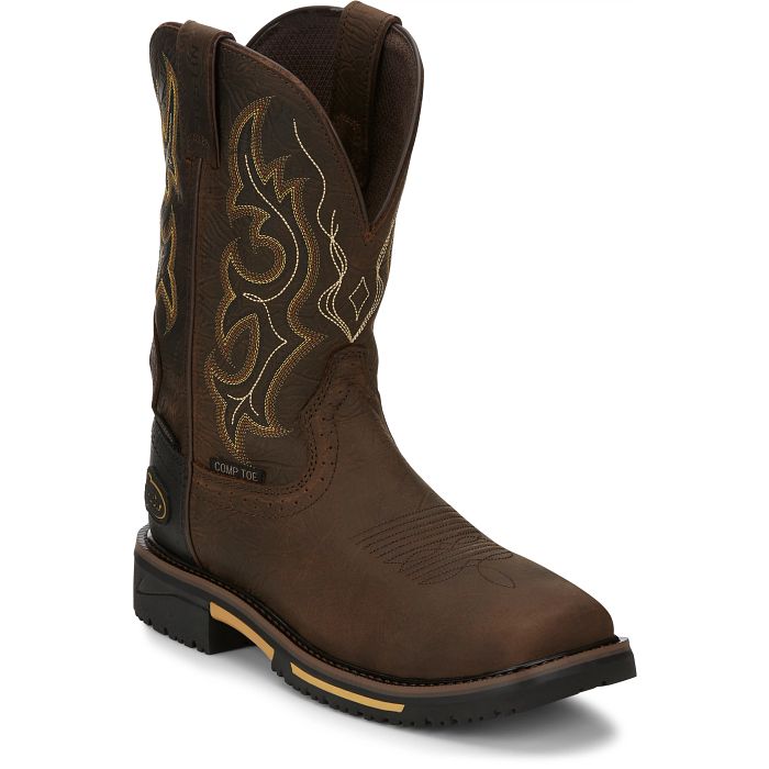 JUSTIN Men's Joist 11" Waterproof Composite Toe Work Boot