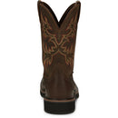 JUSTIN Men's Driller 11" Steel Toe Work Boot, Brown