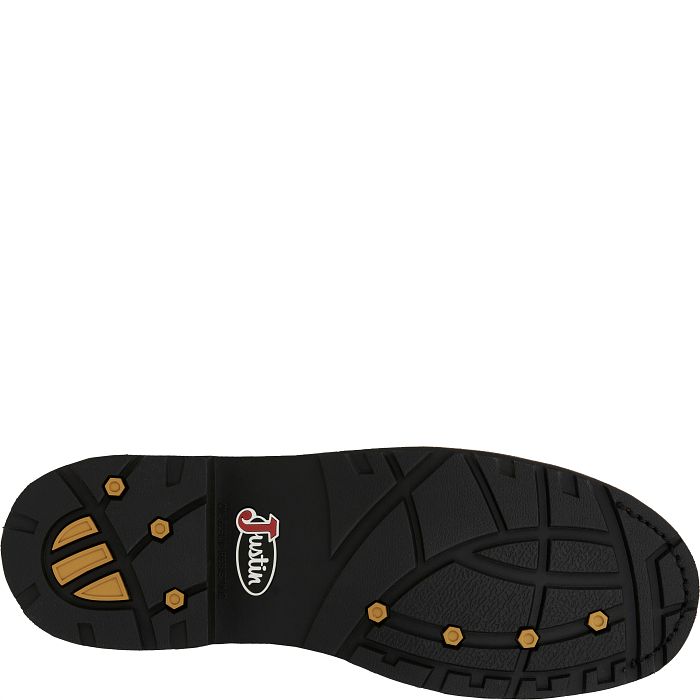 JUSTIN Men's Drywall 10" Waterproof Work Boot, Brown