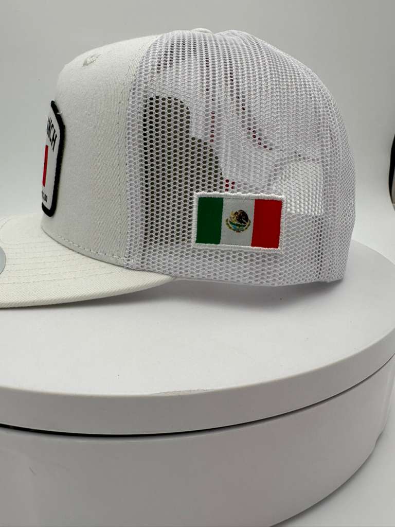 KIMES RANCH Mexican Flag Cap, White