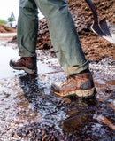 KEEN Women's Skokie Hiker Mid Waterprooof Carbon Toe Work Boot