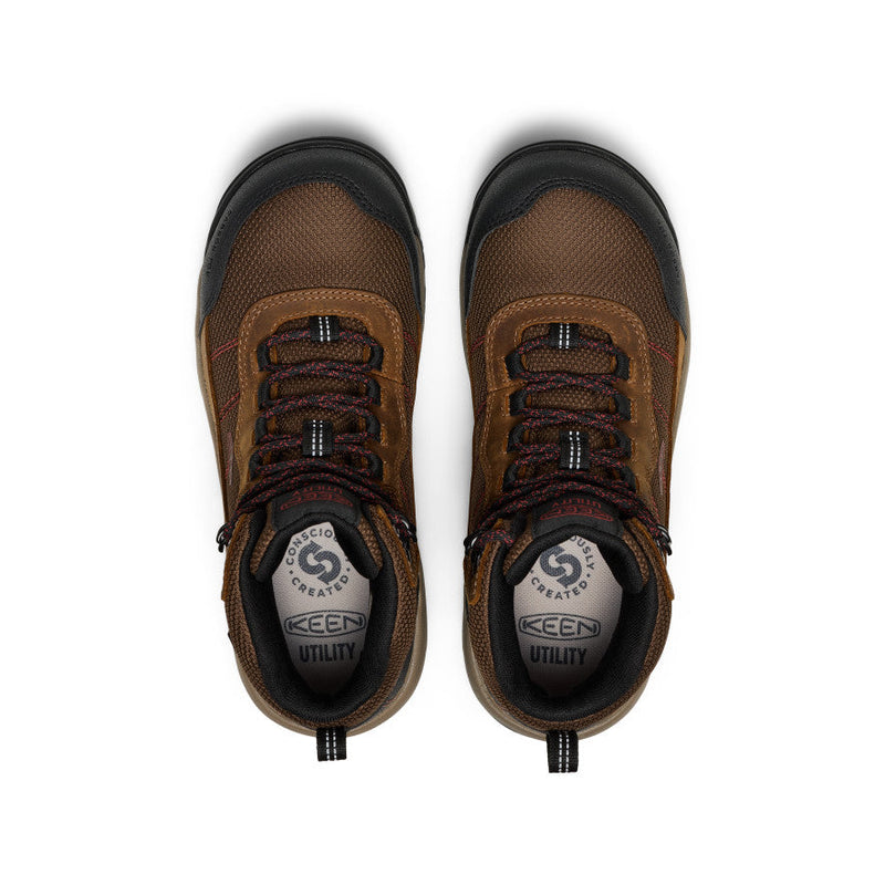 KEEN Women's Skokie Hiker Mid Waterprooof Carbon Toe Work Boot