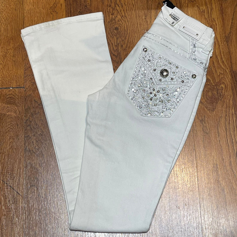 LAMASINI Women's  Crafted Jeans L718