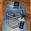 LAMASINI Men's Denim Stretch Bootcut Jean