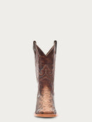 CORRAL Men's Python Embroidery Square Toe Western Boot Taupe B5000