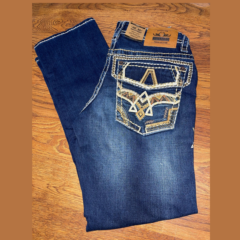 MONTERO Men's Denim Stretch Bootcut Jean MT4637