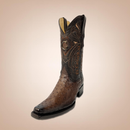 EL General Men's Western Boots Genuine Leather Ostrich