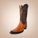 EL General Men's Western Boots Genuine Leather Ostrich