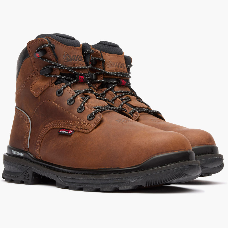 ROCKY Men's Rams Horn 6 Inch Composite Toe Waterproof Work Boot