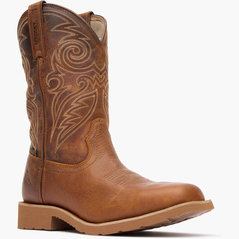 ROCKY Men’s MonoCrepe 12" Waterproof Western Work Boot