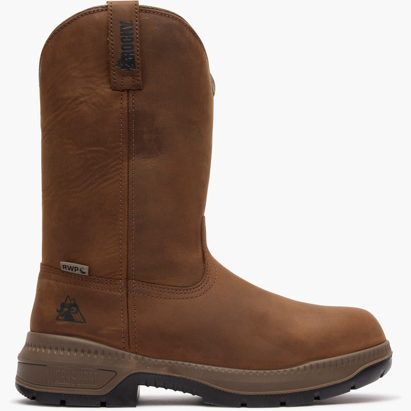 ROCKY Men's Worksmart 11'' Waterproof Pull On Work Boot