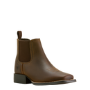 ARIAT Youth's Booker Chelsea Wide Square Toe Western Boot, Brown