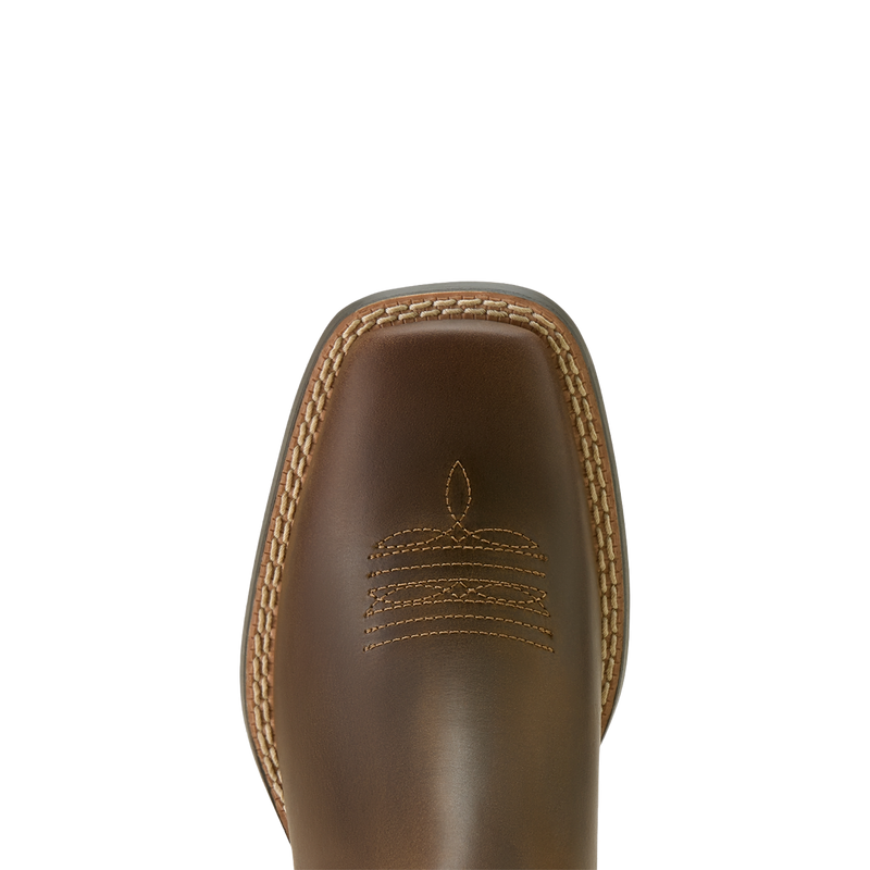 ARIAT Youth's Booker Chelsea Wide Square Toe Western Boot, Brown