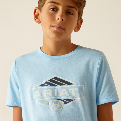 ARIAT BOY'S Retro Hex Stripe TShirt 10051432