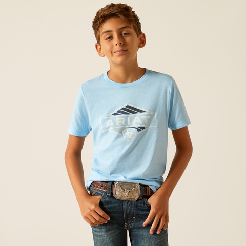 ARIAT BOY'S Retro Hex Stripe TShirt 10051432