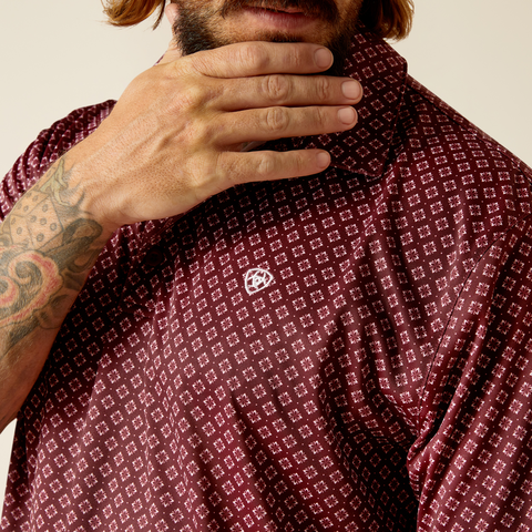 Polo de manga corta con estampado integral para hombre ARIAT 10048780