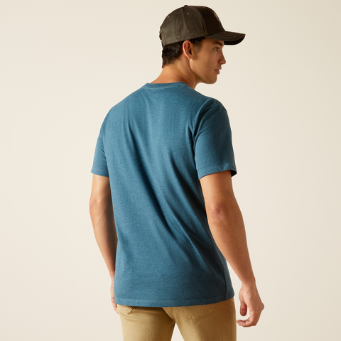 Camiseta de manga corta con calavera Abilene para hombre de ARIAT 10051392 