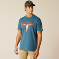 Camiseta de manga corta con calavera Abilene para hombre de ARIAT 10051392 