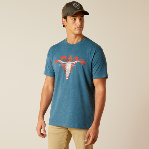 Camiseta de manga corta con calavera Abilene para hombre de ARIAT 10051392 