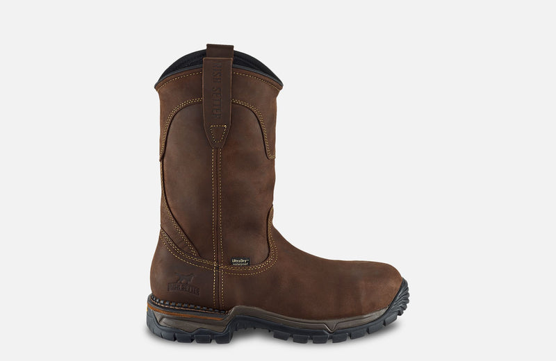 IRISH SETTER Men's Two Harbors 11 Inch Waterproof Steel Toe Work Boot, Brown