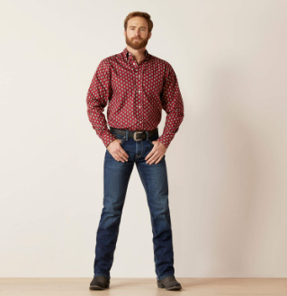 ARIAT Men's Wrinkle Free Kyler Fitted Shirt 10046207