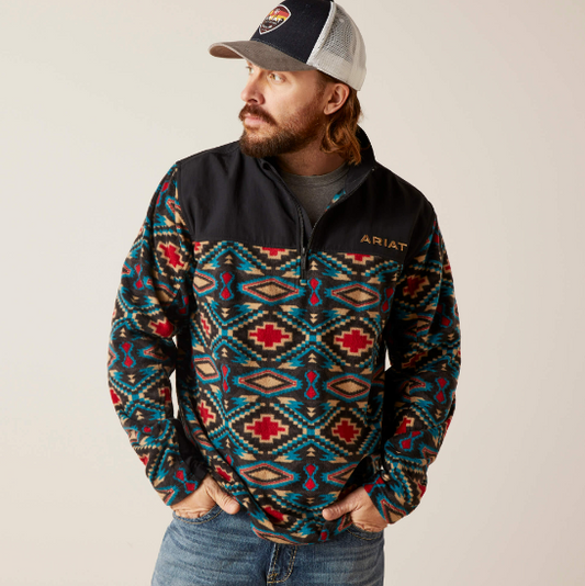 Suéter ARIAT para hombre Basis 2.0 Caldwell con cremallera de 1/4 10046141