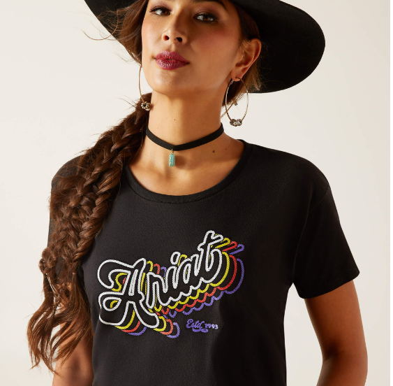 ARIAT WOMEN'S Rainbow Script T-Shirt 10047927