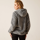 Sudadera con capucha y media cremallera bereber de lúrex para mujer ARIAT 10047244