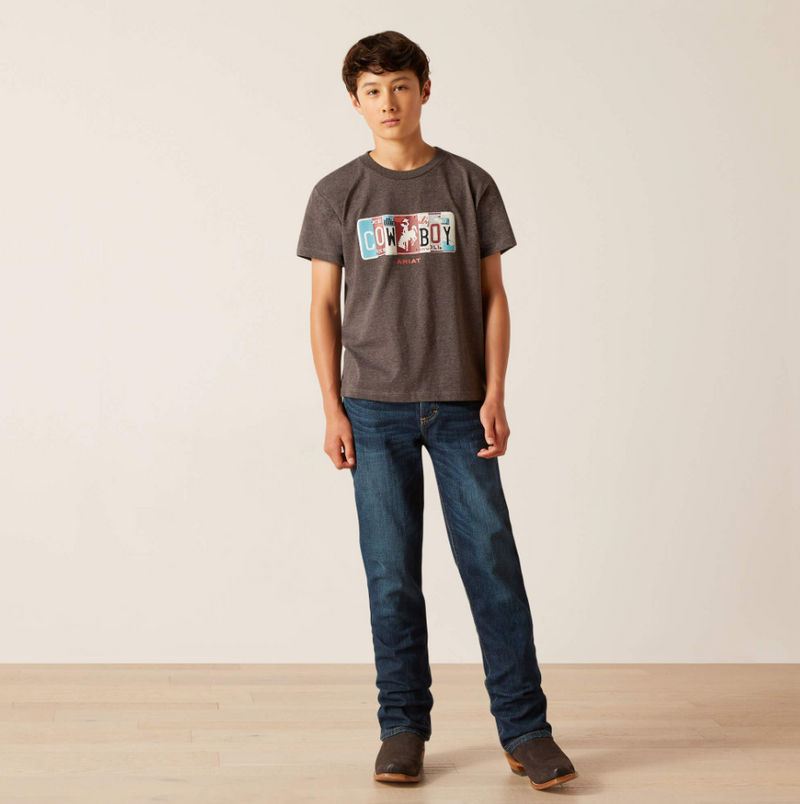 ARIAT BOY'S License Plate Cowboy T-Shirt 10047911